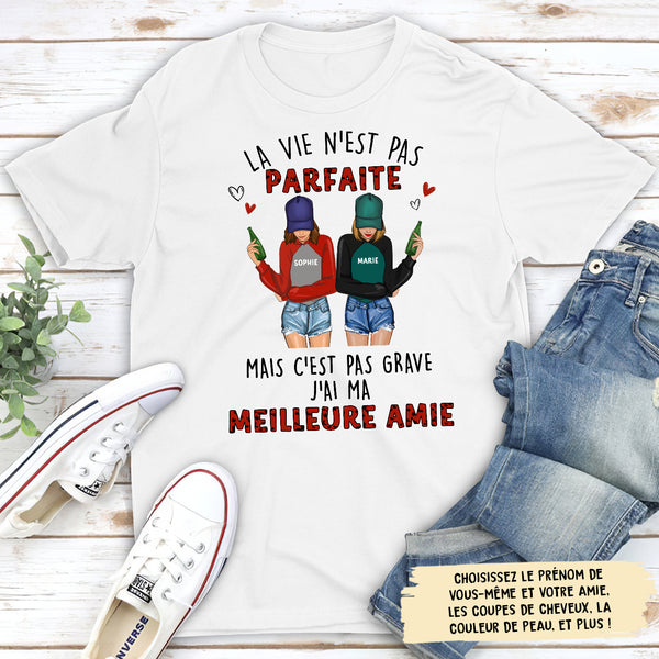 T shirt Unisex Personnalis La Vie N Est Pas Parfaite Mais J Ai