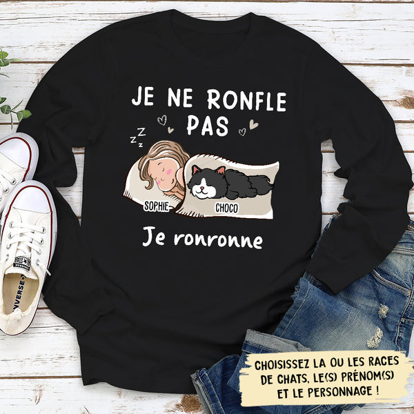 T-shirt Unisex Personnalisé - Je Ne Ronfle Pas, Je Rêve Que Je Suis Un -  TESCADEAUX