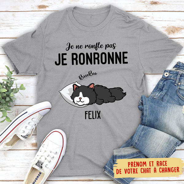 T-shirt Unisex Personnalisé - Je Ne Ronfle Pas, Je Rêve Que Je Suis Un -  TESCADEAUX