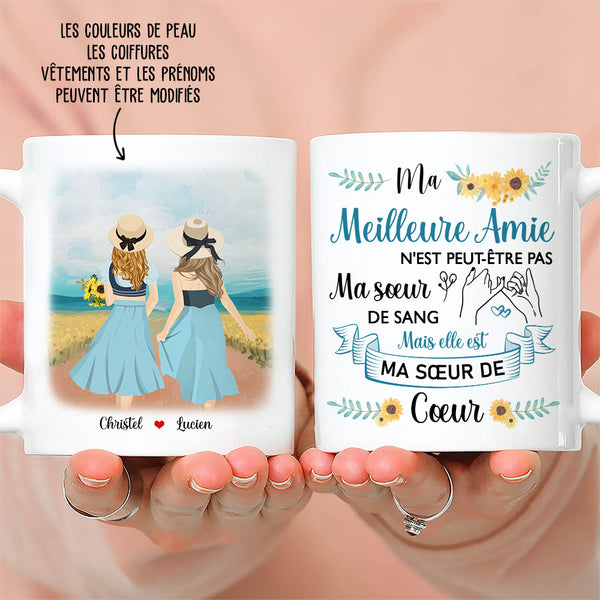 Mug Personnalisé - Ma Sœur De Cœur - TESCADEAUX