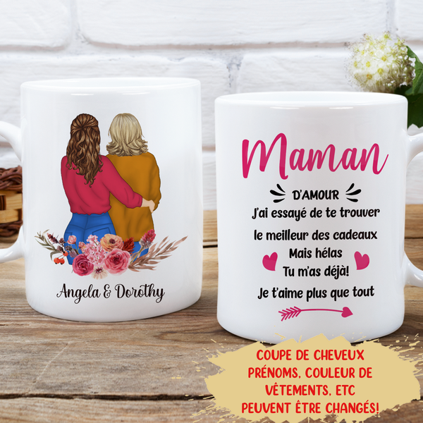 Mug Personnalisé - Ma Maman Chérie, Mug Maman - TESCADEAUX