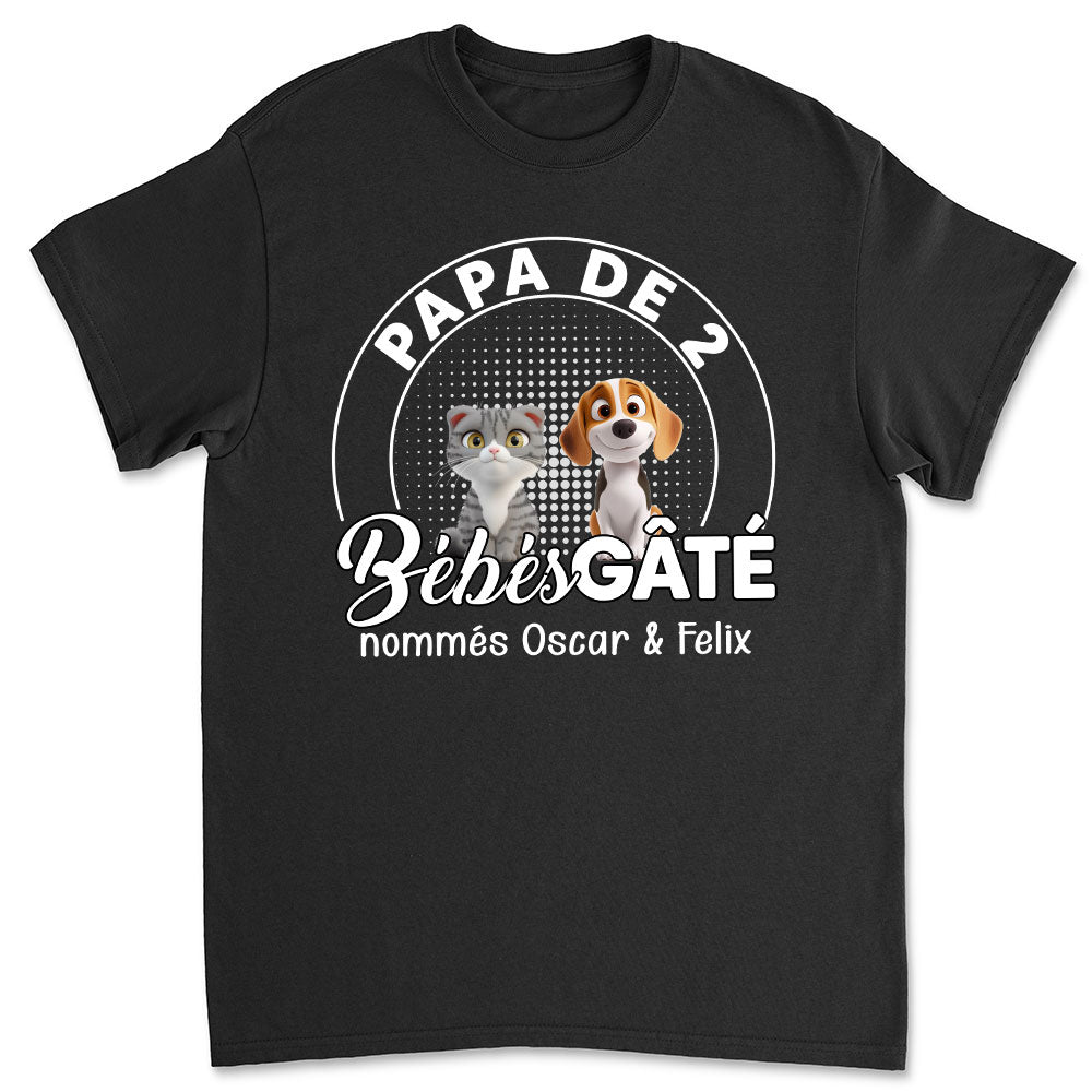 T-shirt Unisex Personnalisé - Domestique Pourri Gâté Chibi Cartoon Ver 1