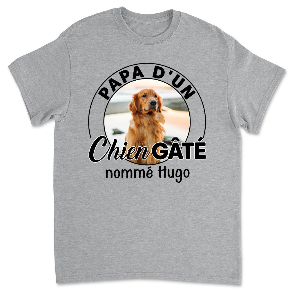 T-shirt Unisex Personnalisé - Chien Pourri Gâté Chibi Cartoon Ver Photo 2