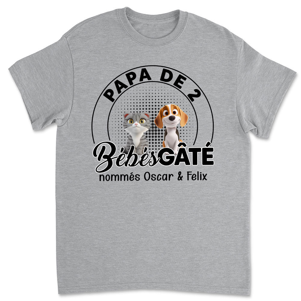 T-shirt Unisex Personnalisé - Domestique Pourri Gâté Chibi Cartoon Ver 2
