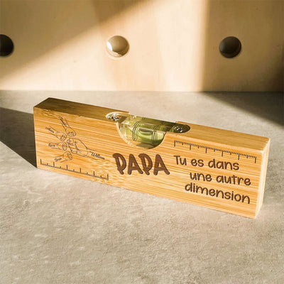 Niveau À Bulle Décapsuleur Personnalisé Gravé - Coup de Poing Papa