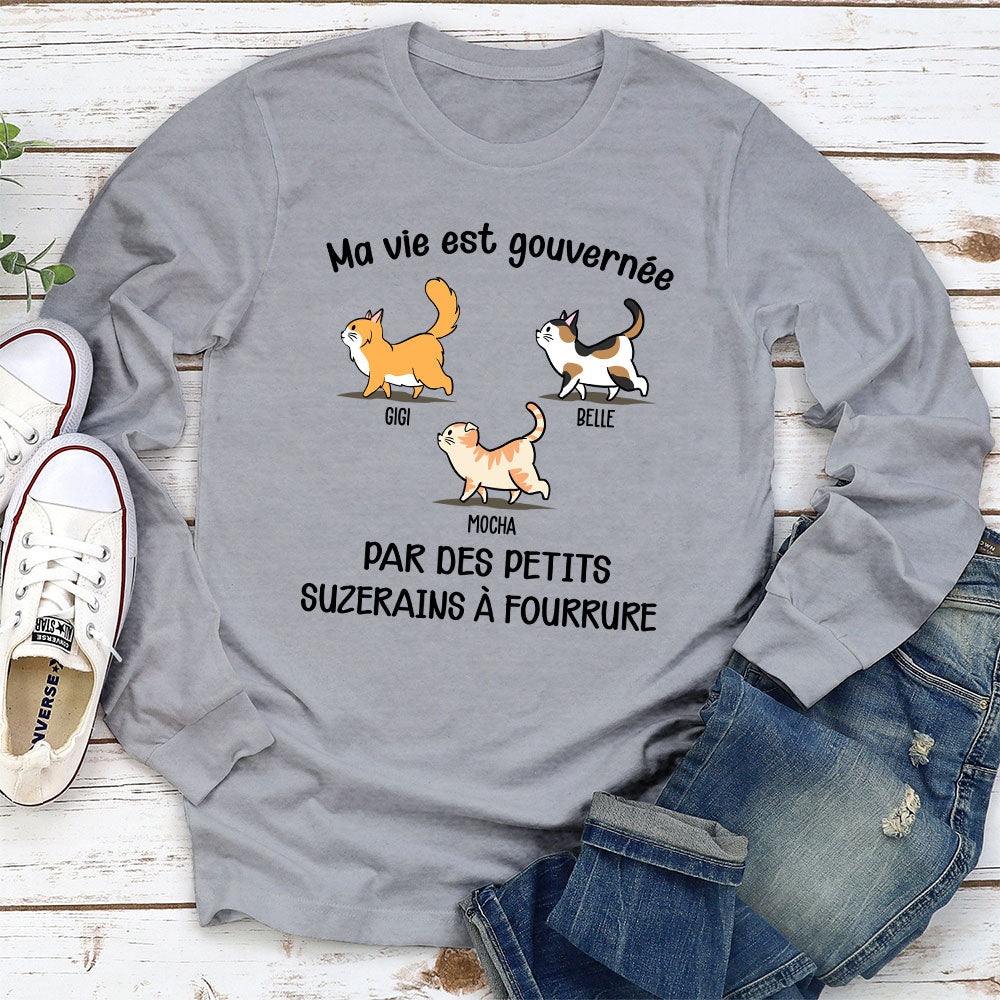 T-Shirt Personnalisé Manches Longues - Ma Vie Est Gouvernée
