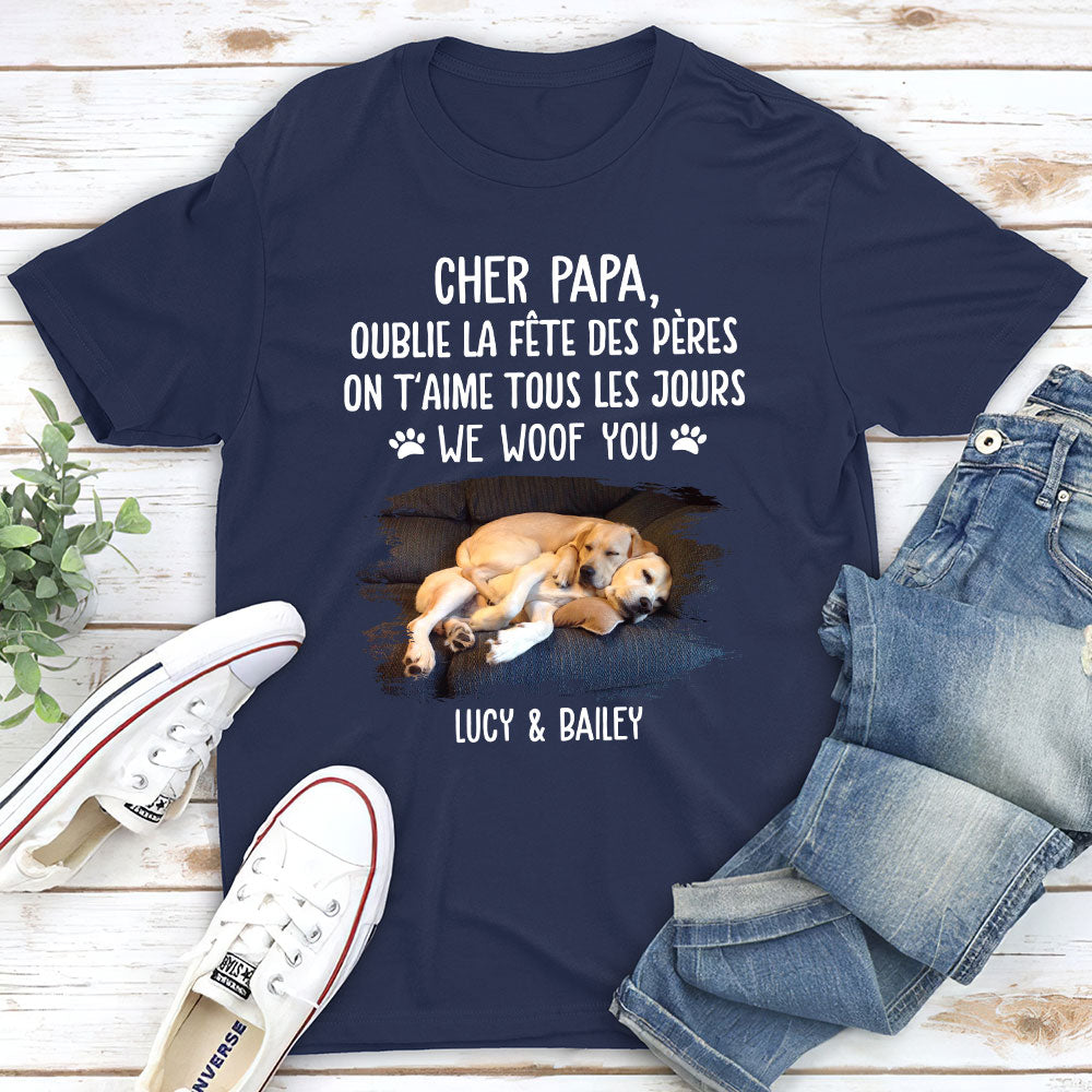 T-shirt Unisex Personnalisé - Je T‘Aime Tous Les Jours Papa