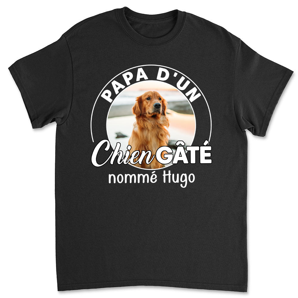 T-shirt Unisex Personnalisé - Chien Pourri Gâté Chibi Cartoon Ver Photo 1