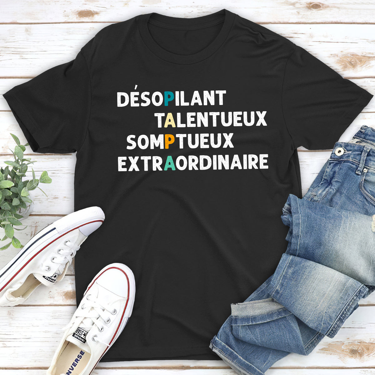 T-Shirt Unisexe Personnalisé - Définition Maman/Papa