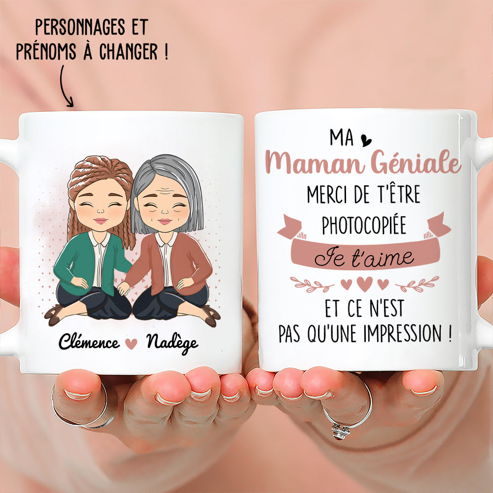 Mug Personnalisé - Cadeau Pour Maman, Mug Maman - TESCADEAUX