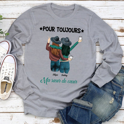 T-Shirt Personnalisé Manches Longues - Sœur De Cœur
