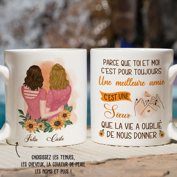 Mug Personnalisé - Pour Ma Meilleure Amie - TESCADEAUX