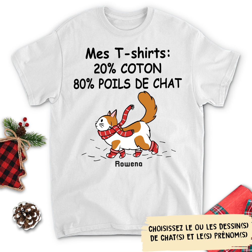 T-shirt Unisex Personnalisé - Mon Chat A Fait Ce T-shirt Version Noël