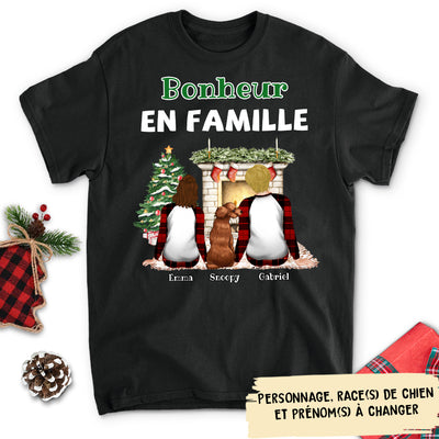 T-shirt Unisex Personnalisé - Bonheur En Famille
