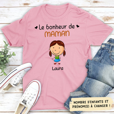 T-shirt Unisex Personnalisé - Bonheurs De Maman