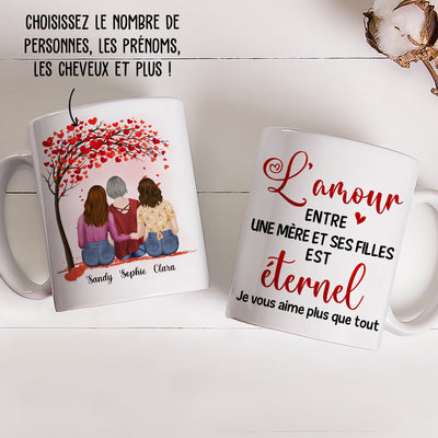 Mug Personnalisé - Maman Fille - L‘Amour
