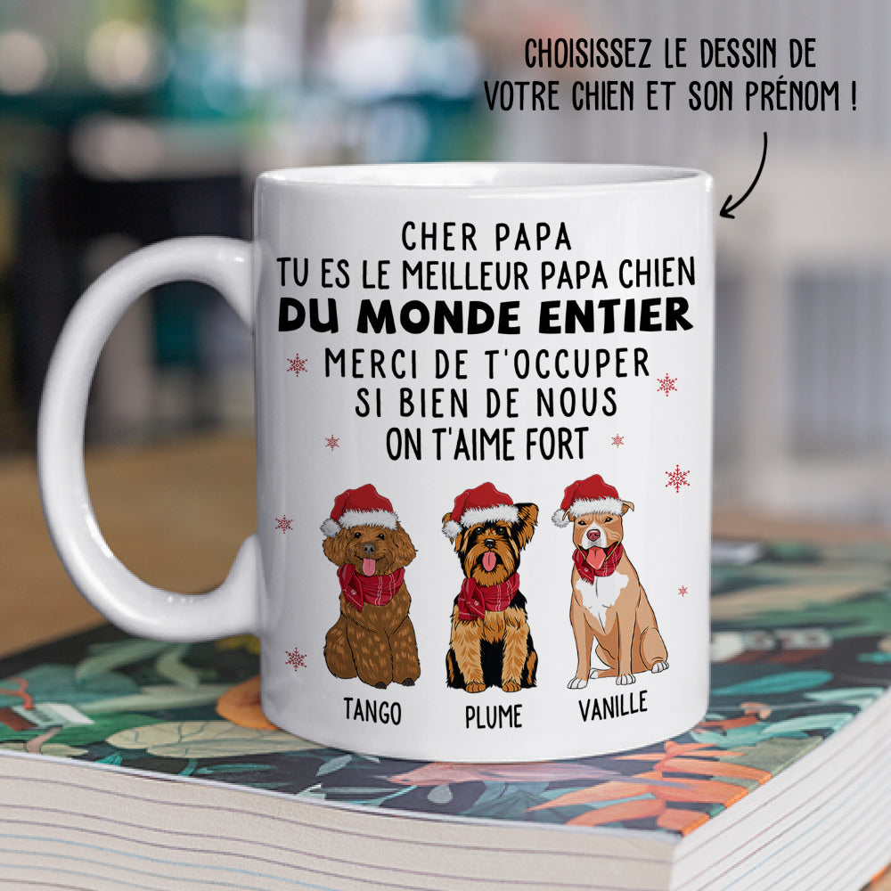 Mug Personnalisé - Merci Papa Maman Pour Tout - Noël - TESCADEAUX