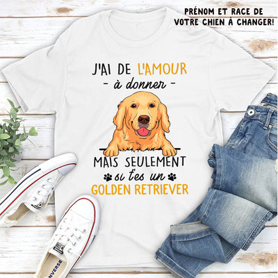 T-shirt Unisex Personnalisé - J‘Ai De L’amour À Donner