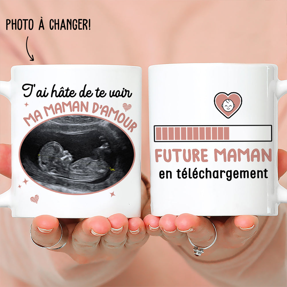 Mug Personnalisé - Futur Papa Ou Future Maman En Téléchargement
