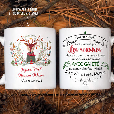 Mug Personnalisé - Noël Illuminé Par Les Sourires