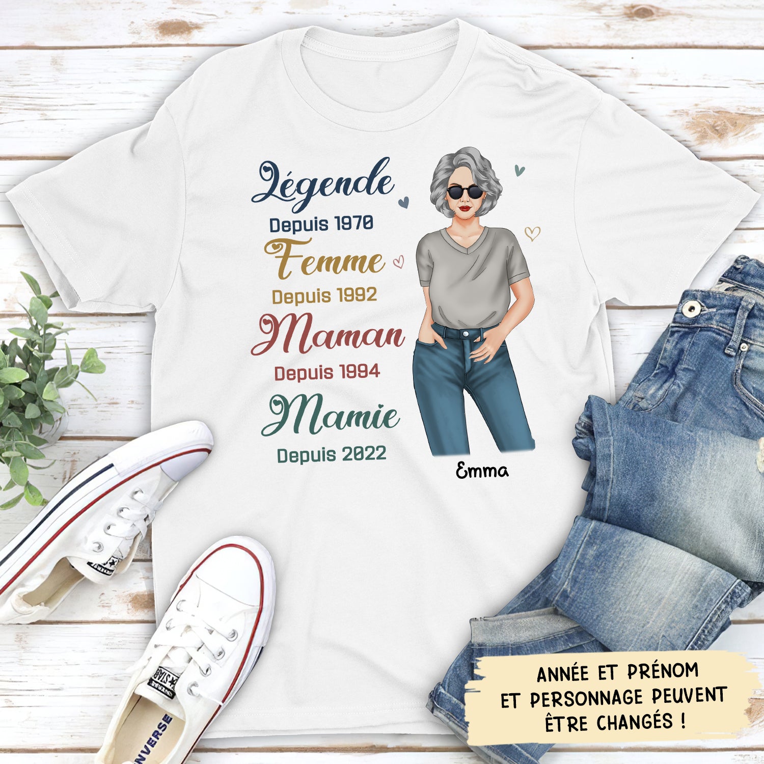 T-Shirt Femme Maman Personnalisé