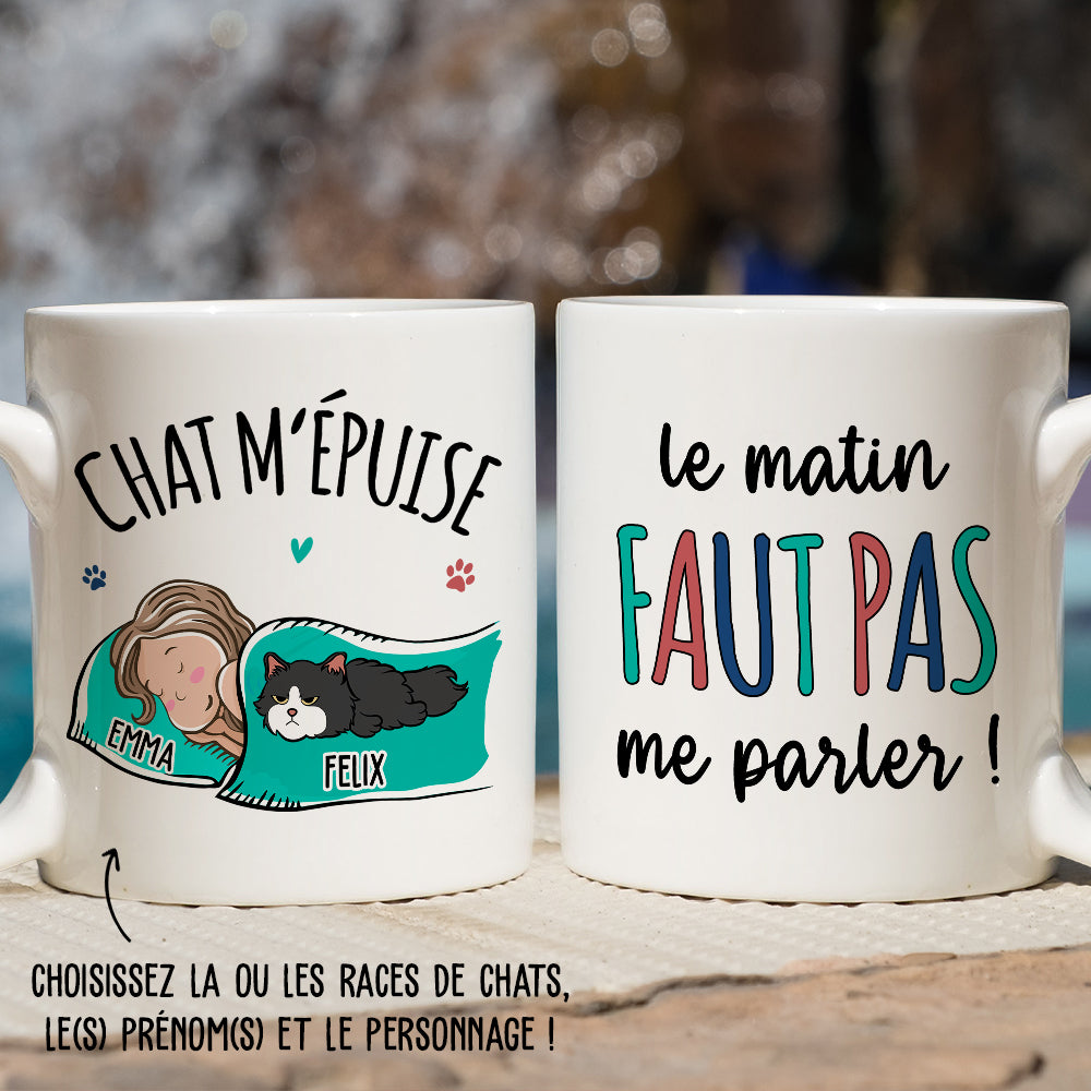 Mug Personnalisé - Chat M‘Épuise