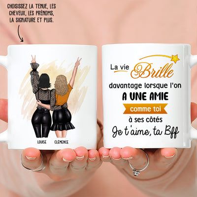 Mug Personnalisé - Ma Vie Brille De Plus En Plus