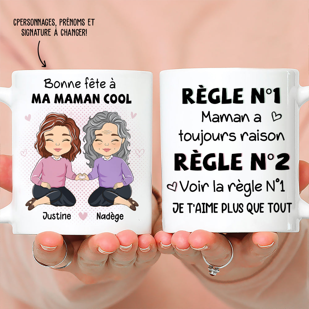 Mug Personnalisé - Règles De Maman