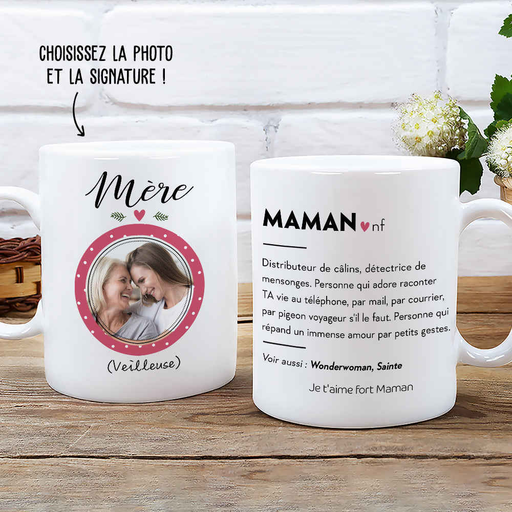 Mug Photo Personnalisé - Définition De Maman