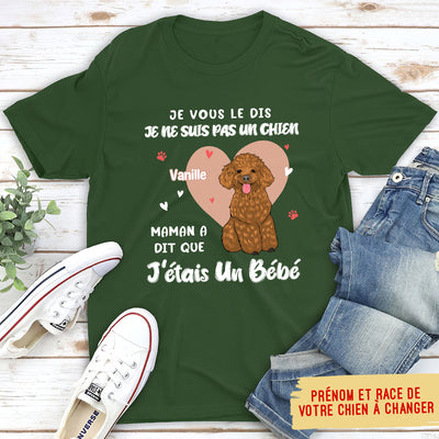 T-shirt Unisex Personnalisé - Maman De Chien A Dit