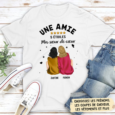 T-shirt Unisex Personnalisé - Amie 5 Étoiles