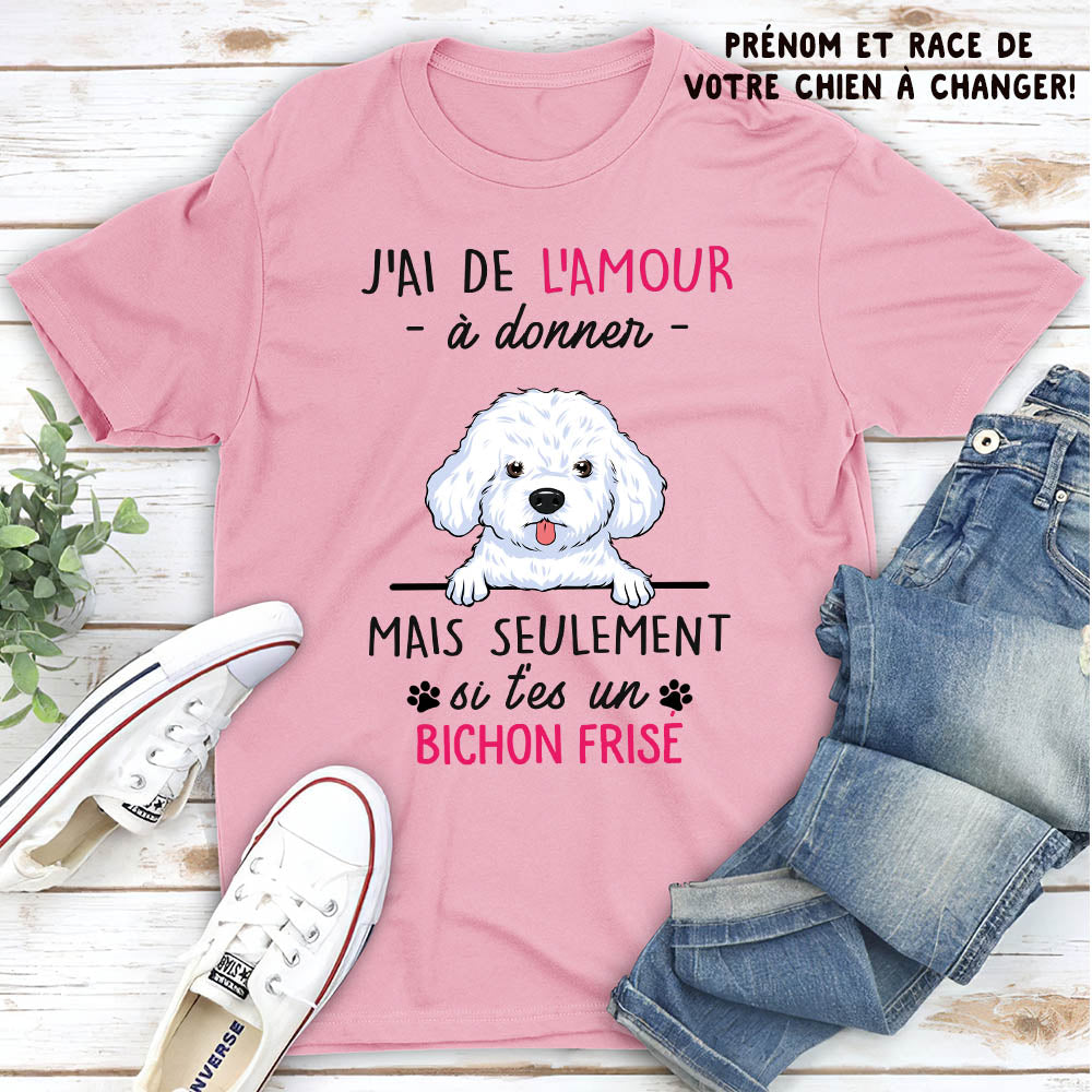 T-shirt Unisex Personnalisé - J‘Ai De L’amour À Donner