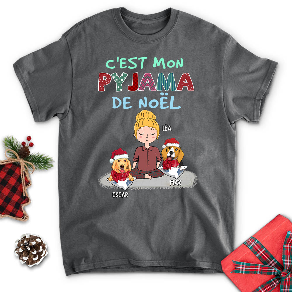 T-shirt Unisex Personnalisé - C‘Est Mon Pyjama De Noël