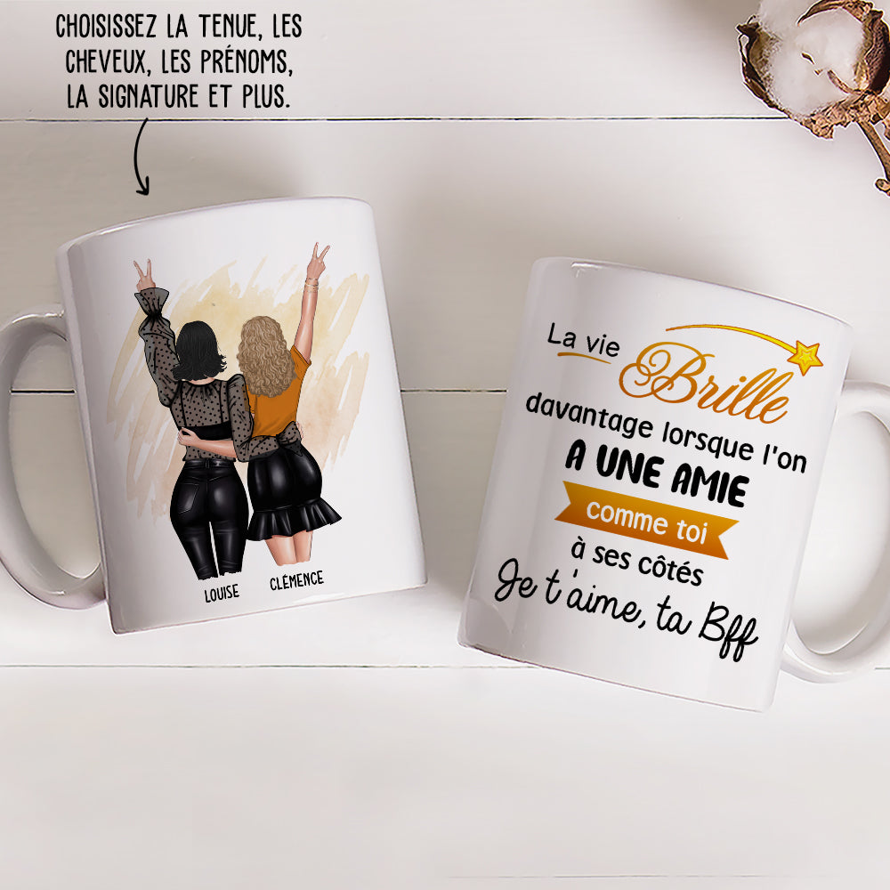 Mug Personnalisé - Ma Vie Brille De Plus En Plus