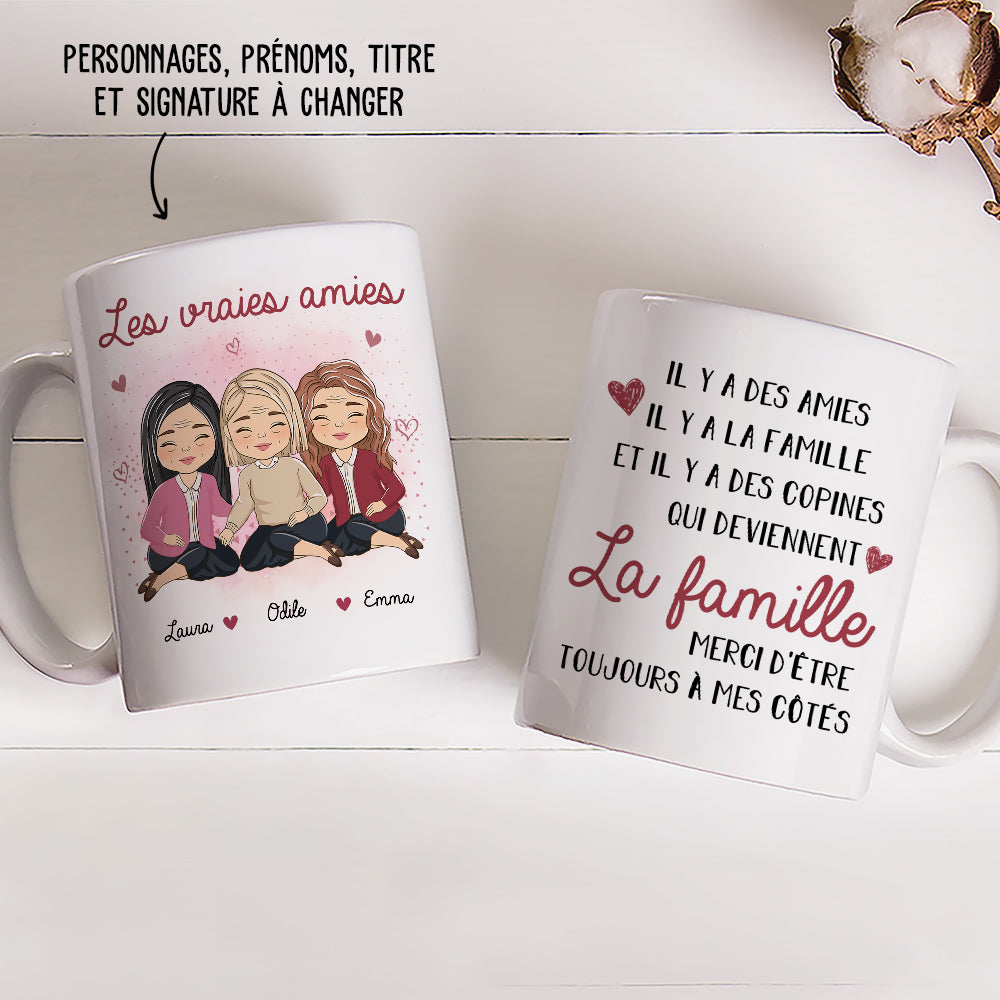 Mug Personnalisé - Des Copines Qui Deviennent La Famille