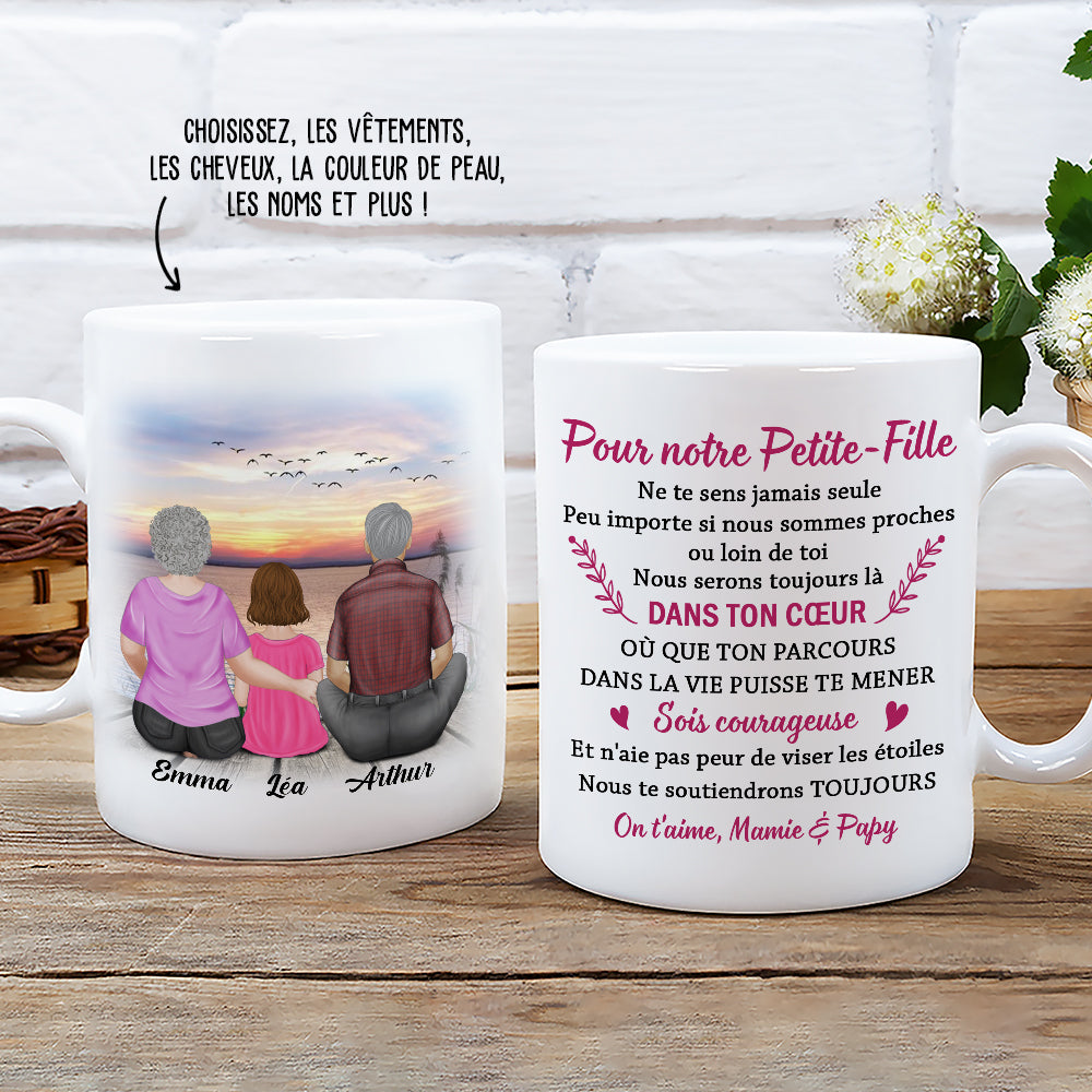 Mug Personnalisé - Pour Notre Petite-Fille - Mamie Papy