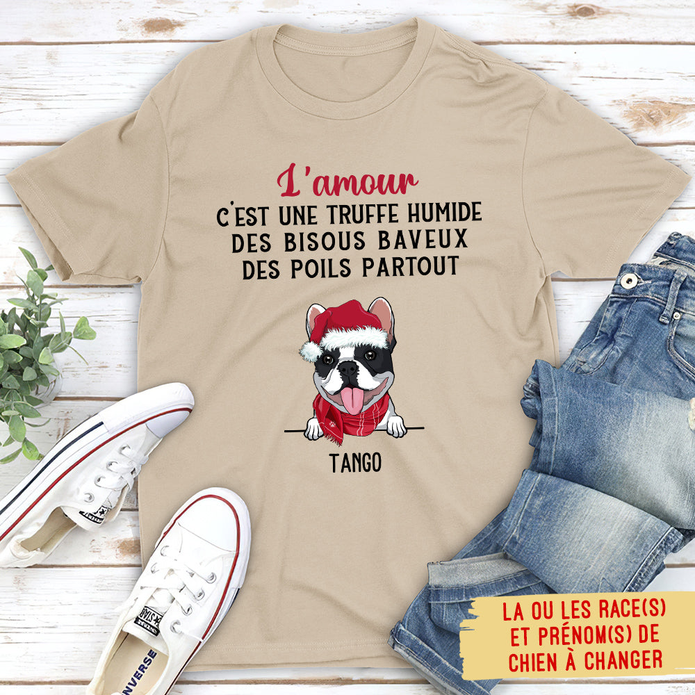 T-shirt Unisex Personnalisé - Des Poils Partout En Ce Noël