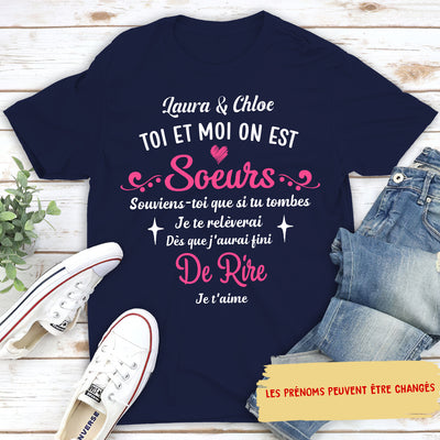 T-shirt Unisexe Personnalisé - Toi Et Moi - Sœurs