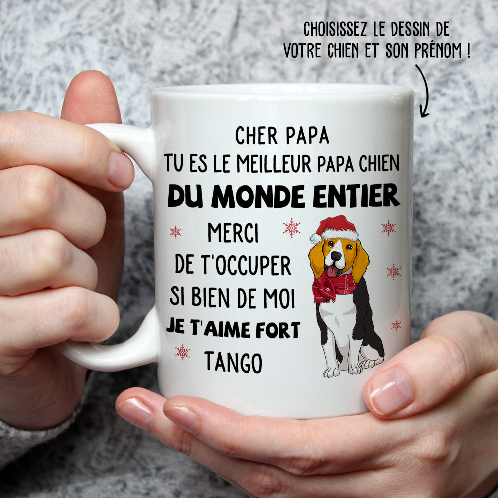 Mug Personnalisé - Merci Papa Maman Pour Tout - Noël