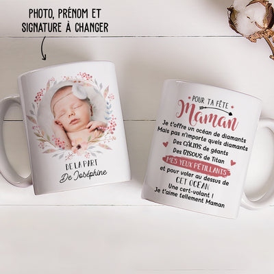 Mug Personnalisé - Pour Ta Fête Maman