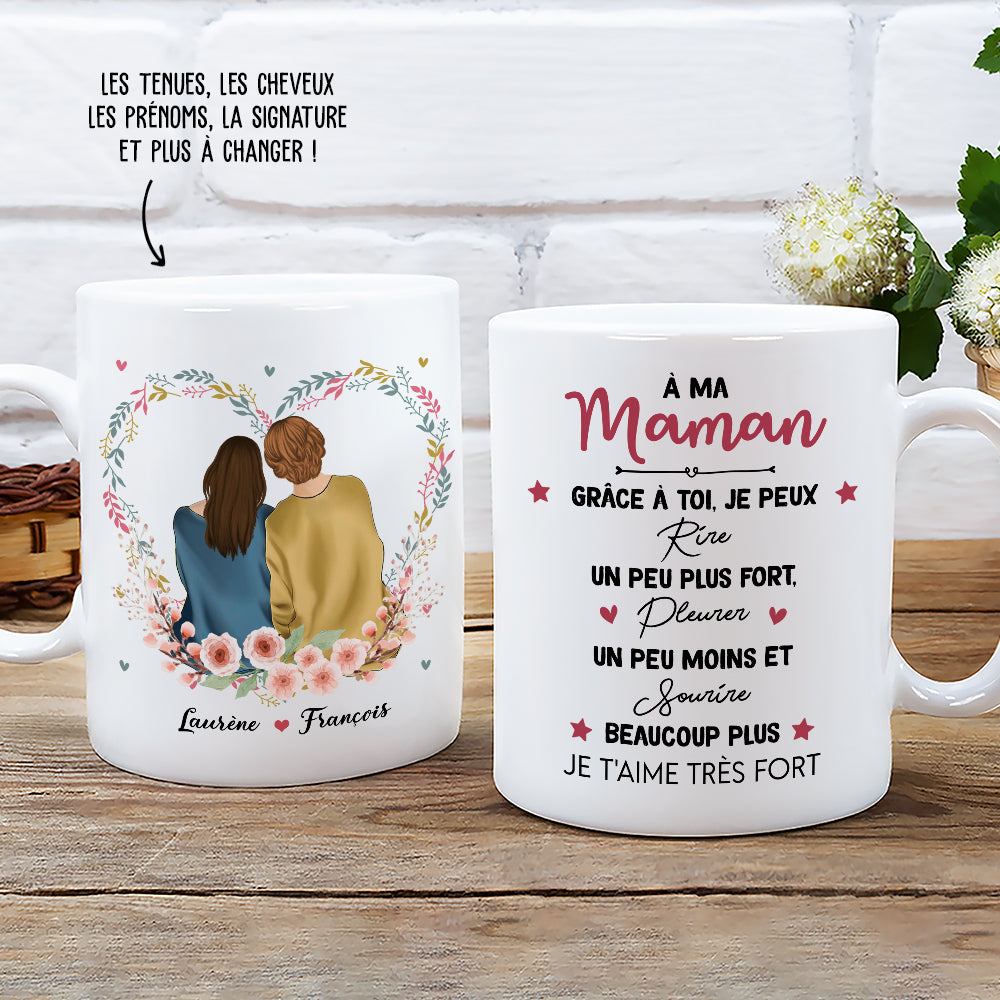 Tasse-Mug Maman - Coeur Elle Sait Tout Faire - Idée Cadeau Maman Original  Anniversaire Fête de Mères Noël : : Cuisine et Maison