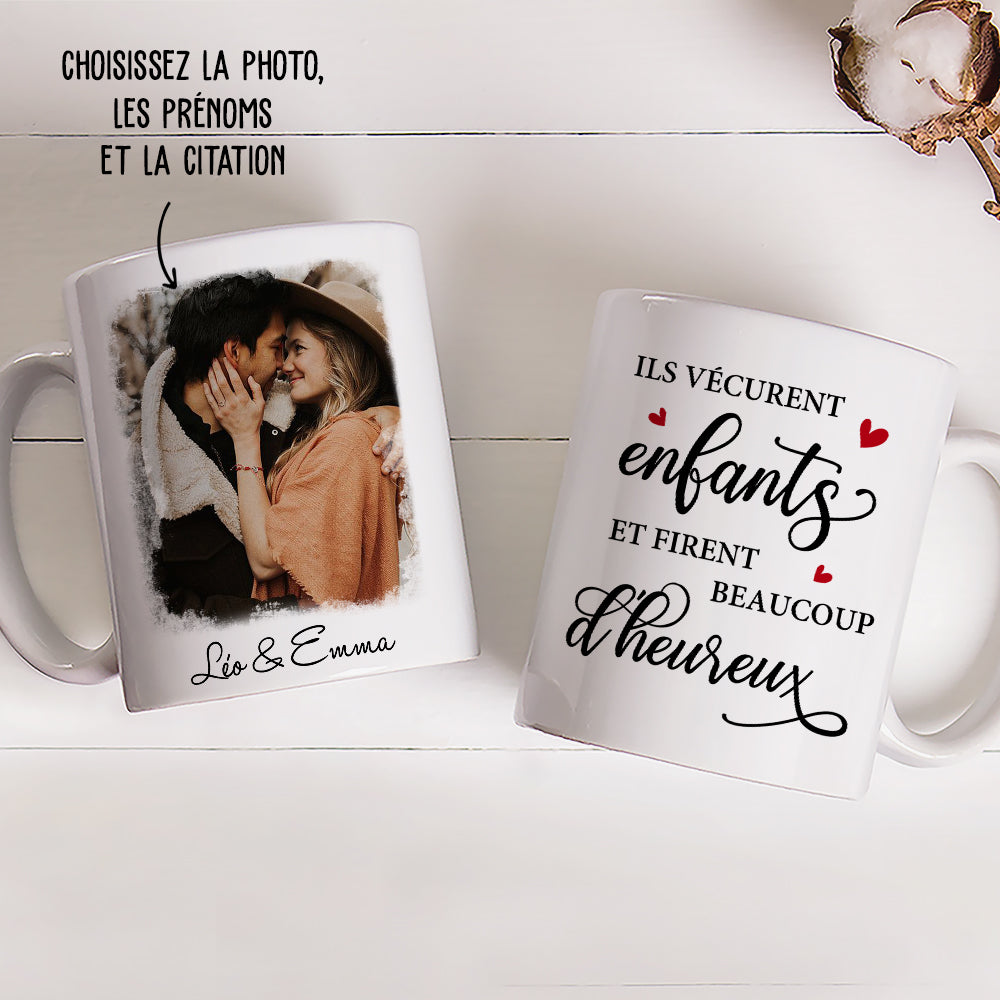 Mug Photo Personnalisé - Pour Couple Heureux