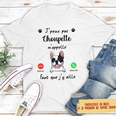 T-shirt Unisex Personnalisé - Mon Chien M‘Appelle