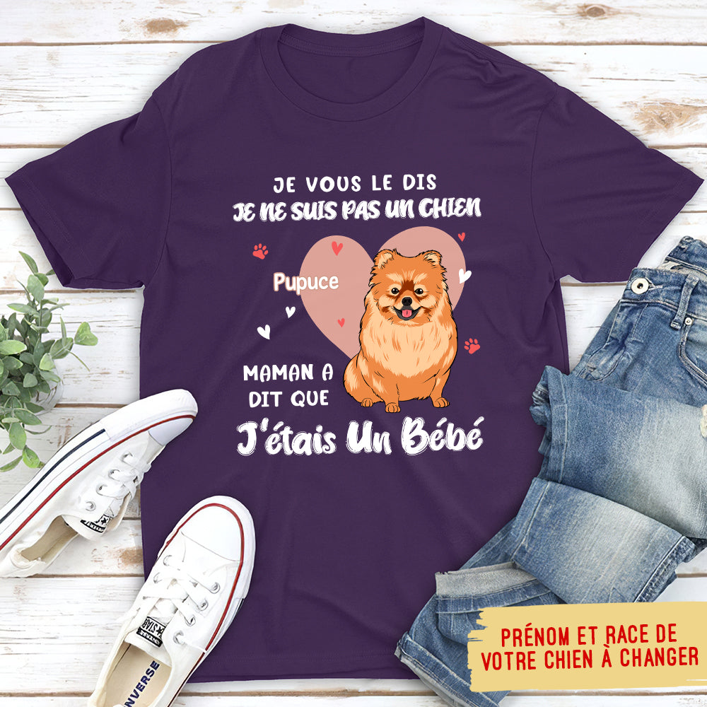 T-shirt Unisex Personnalisé - Maman De Chien A Dit