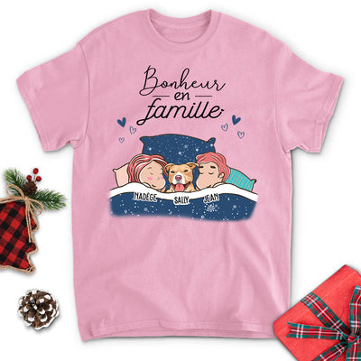 T-shirt Unisex Personnalisé - Bonheur En Famille - Version 2