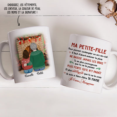 Mug Personnalisé - Petite-Fille Mamie - Joyeux Noël