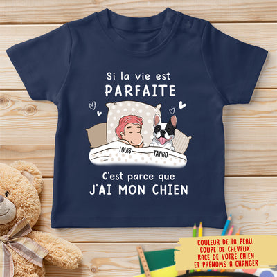 T-shirt Enfant Personnalisé - La Vie N‘Est Pas Parfaite Mais C’est Pas Grave