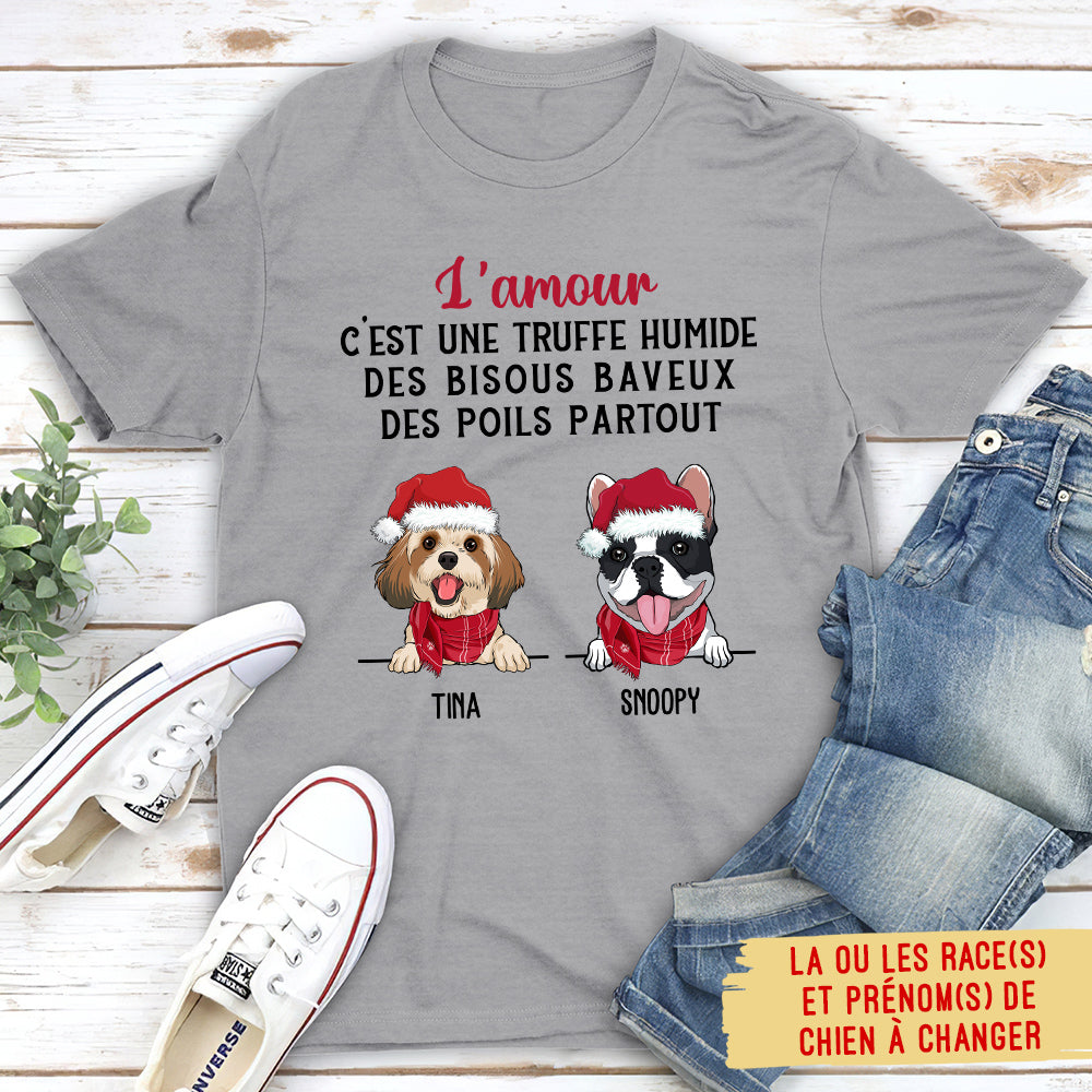 T-shirt Unisex Personnalisé - Des Poils Partout En Ce Noël