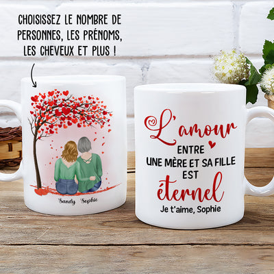 Mug Personnalisé - Maman Fille - L‘Amour