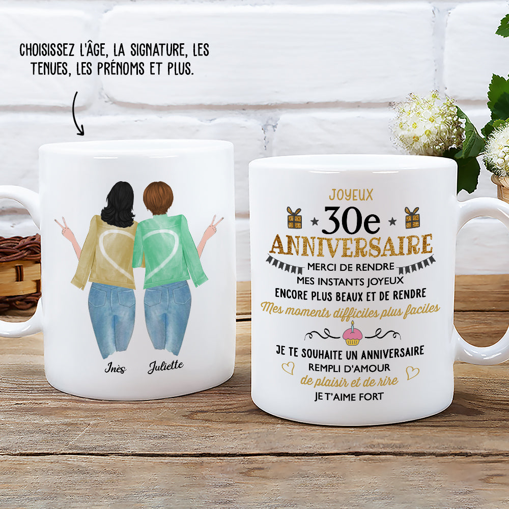 Tasse Mug Cadeau Anniversaire 40 ans Femme Homme - Je Rends le